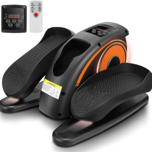ANCHEER Under Desk Elliptical Machine, Electric Seated Pedal Exerciser, Mini Elliptical Machines for Seniors, LCD Display Monitor, Remote Control, Leg Exerciser for Home