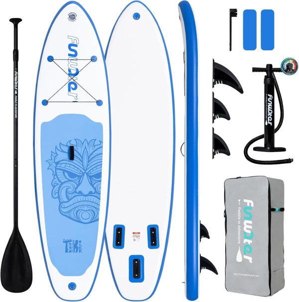 FunWater Inflatable Ultra-Light Stand Up Paddle Board for All Skill Levels with Premium SUP Paddleboard Accessories,Non-Slip