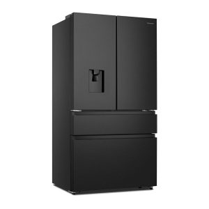 Hisense PureFlat RF749N4SWFE Non-Plumbed Frost Free American Fridge Freezer - Black/Stainless Steel - E Rated