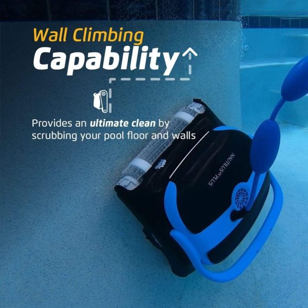 Dolphin Nautilus CC Plus Wi-Fi Automatic Robotic Pool Vacuum Cleaner, Always Cleaning, Never Charging, with Wall Climbing Scrubber Brush, Ideal for In-Ground Pools up to 50 FT in Length - Image 2