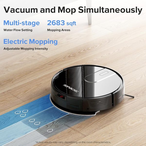 Robot Vacuum Cleaner Robot Vacuum and Mop Combo with 4000Pa Suction, Personalized Cleaning Adjustments, Self-Charging Robotic Vacuum Cleaner, Advanced Obstacle Avoidance - Image 2