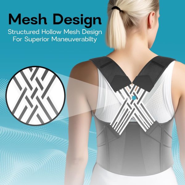 Adjustable Back Brace Posture Corrector for Men & Women – Full Back Support for Upper & Lower Pain Relief – Spine Alignment & Muscle Memory Trainer - Image 3