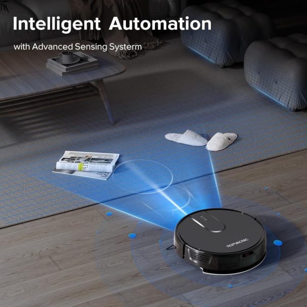 Robot Vacuum Cleaner Robot Vacuum and Mop Combo with 4000Pa Suction, Personalized Cleaning Adjustments, Self-Charging Robotic Vacuum Cleaner, Advanced Obstacle Avoidance - Image 4
