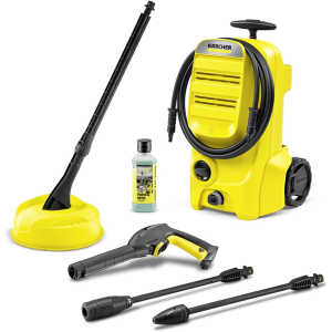 Kärcher K 3 Classic Home Pressure Washer, Pressure: max. 120 bar, Flow Rate: 380 l/h, Area: 25 m²/h, Water Filter, Weight: 4.2 kg, high-Pressure Hose and Gun, Dirt Blaster, Spray Lance, Home Kit