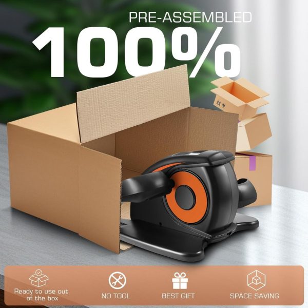 ANCHEER Under Desk Elliptical Machine, Electric Seated Pedal Exerciser, Mini Elliptical Machines for Seniors, LCD Display Monitor, Remote Control, Leg Exerciser for Home - Image 4