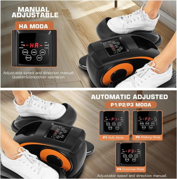 ANCHEER Under Desk Elliptical Machine, Electric Seated Pedal Exerciser, Mini Elliptical Machines for Seniors, LCD Display Monitor, Remote Control, Leg Exerciser for Home - Image 5