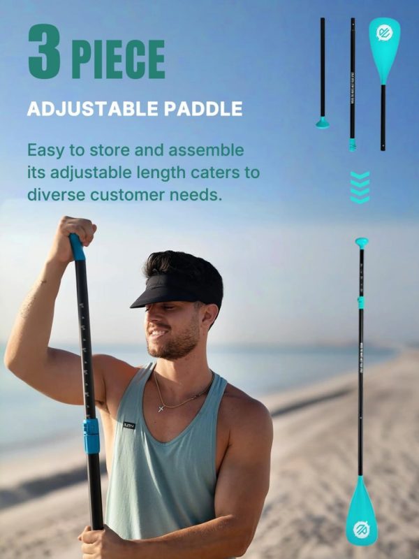 Niphean Inflatable Stand Up Paddle Board with SUP Accessories, Anti-Slip EVA Deck, 10’6’’ Inflatable Paddle Boards for Adults & Youth of All Skill Levels - Image 5