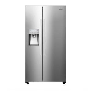 Hisense RS694N4ICE Freestanding American Side-by-Side Fridge Freezer - Total No Frost - Plumbed Water and Ice Dispenser - 562 liters - Stainless Steel - E Rated Energy Class E