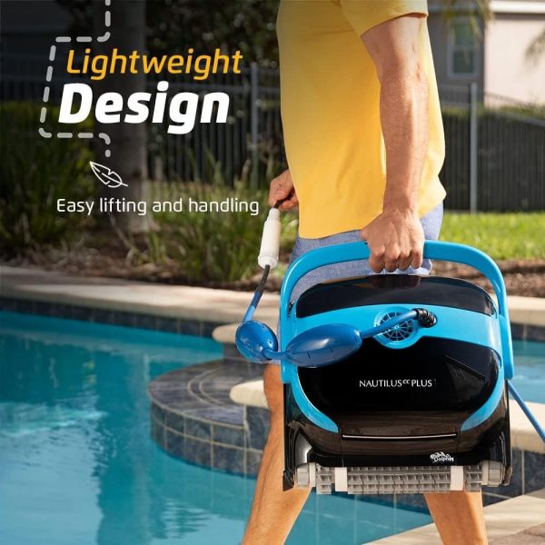 Dolphin Nautilus CC Plus Wi-Fi Automatic Robotic Pool Vacuum Cleaner, Always Cleaning, Never Charging, with Wall Climbing Scrubber Brush, Ideal for In-Ground Pools up to 50 FT in Length - Image 6