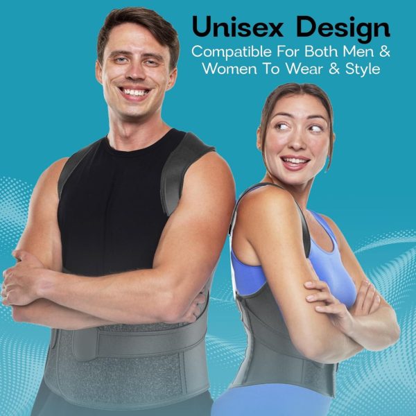 Adjustable Back Brace Posture Corrector for Men & Women – Full Back Support for Upper & Lower Pain Relief – Spine Alignment & Muscle Memory Trainer - Image 6