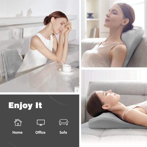 Boriwat Back Massager with Heat, 3D Kneading Massage Pillow for Back, Neck, Shoulder, Leg Pain Relief Deep Tissue, Gifts for Women Men Mom Dad, FSA HSA Eligible - Image 7