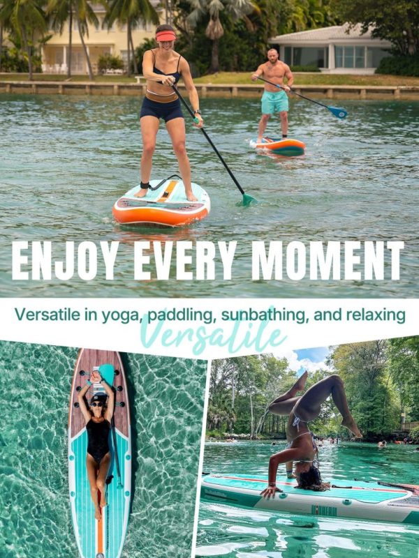 Niphean Inflatable Stand Up Paddle Board with SUP Accessories, Anti-Slip EVA Deck, 10’6’’ Inflatable Paddle Boards for Adults & Youth of All Skill Levels - Image 7