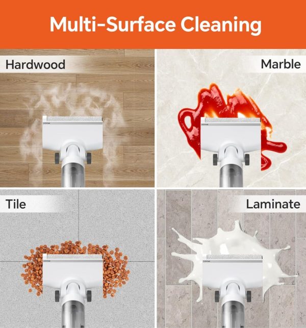 IMAGIC M3 Wet Dry Vacuum Cleaner, Cordless Vacuum Mop All in One for Hard Floors, Lightweight Floor Cleaner for Sticky Messes with Edge Cleaning, Self-Cleaning and Hot Air Drying, White - Image 7