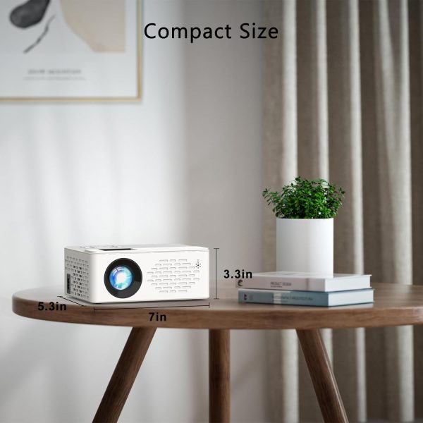 TMY Mini Projector, Upgraded Bluetooth Projector with Screen, 1080P Full HD Portable Projector, Movie Projector Compatible with TV Stick Smartphone/HDMI/USB, indoor & outdoor use - Image 8