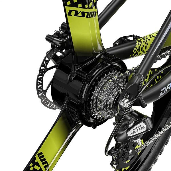 cysum 29" Electric Bike for Men, Electric Mountain Bike, 75Nm Off-Road Ebike for Adults, MTB Electric Bike for Women, Removable Li-Battery 672Wh, Range 75-85km, Hydraulic Disc Brake - Image 9