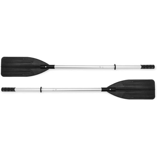 INTEX Excursion Inflatable Boat Series: Includes Deluxe 54in Boat Oars and High-Output Pump – SuperTough PVC – Adjustable Seats with Backrest – Fishing Rod Holders – Welded Oar Locks - Image 9