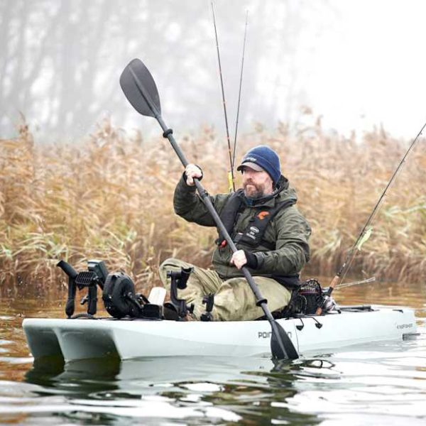Modular three-body fishing kayak