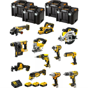 DeWALT Kit DWK1200T (DCD796+DCH273+DCG405+DCF887+DCF894+DCS331+DCS391+ DCS355+DCP580+DCS369+DCL050+DCF620+3x5,0Ah+DCB115)