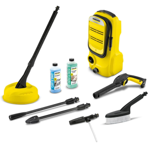 Kärcher Pressure Washer K 2 Compact Car & Home, pressure: 110 bar, flow rate: 360l/h, area: 20m²/h, water filter, weight: 3.74kg, high-pressure hose & gun, dirt blaster, spray lance, Home & Car kit