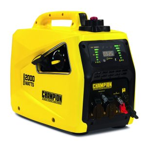 Champion Power Equipment 8200i-EU Petrol Power Converter (2000 Watt, Portable Inverter, Generator with LED Display, 80 cm?? Motor, Running Time up to 11 Hours, Extremely Quiet)