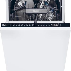 Haier XS 4A4M4PB-80 I-Pro Shine Series 6 Integrated Dishwasher, 14 place Setting, Black Bezel, A Rated