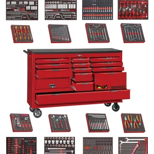 Teng Tools 608 Piece 67 inch Wide Juggernaut EVA Foam Tool Kit - TCW813UNBK-EVA