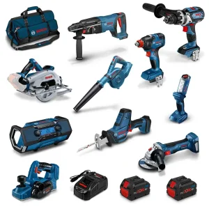BOSCH PROCORE18V BRUSHLESS 10 PIECE 2 X 8.0AH COMBO KIT