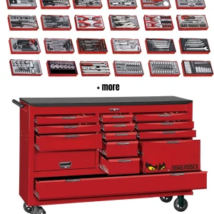 Teng Tools 665 Piece 67 Inch Wide Juggernaut SAE Tool Kit - TCW813UNBK-SAE