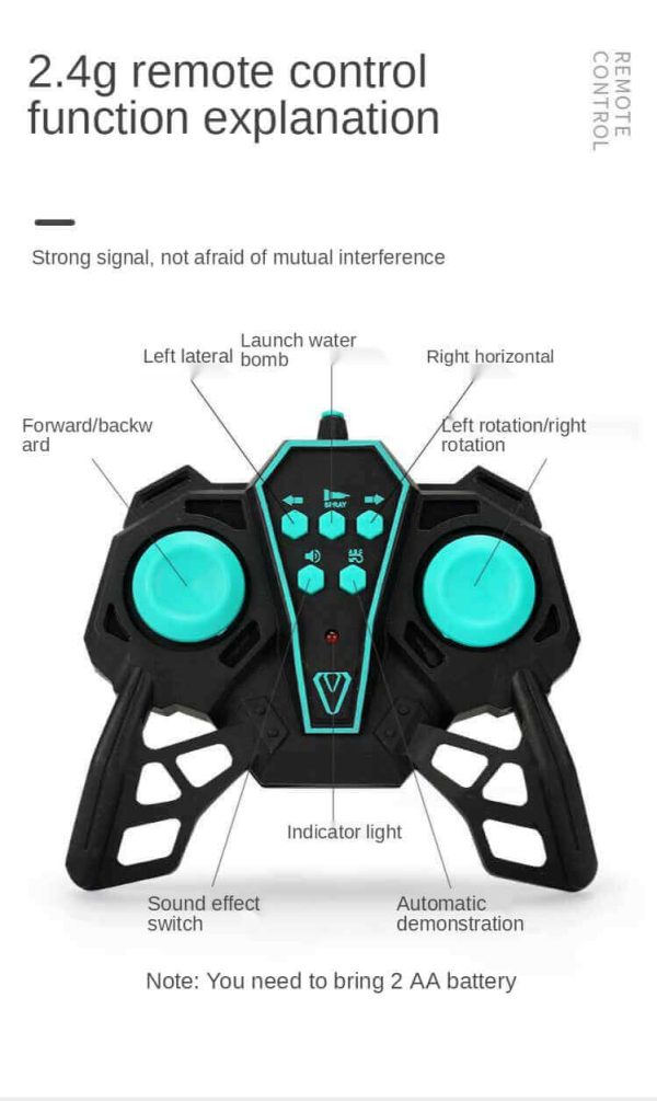 Electric Water Bombs RC Toy - Remote-Controlled Combat Car for Children - Image 7