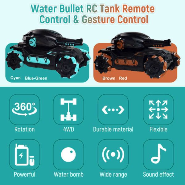 Electric Water Bombs RC Toy - Remote-Controlled Combat Car for Children - Image 14
