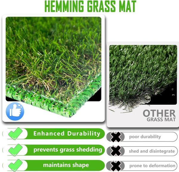 Reusable Dog Loo System with Artificial Grass Turf&Pee Pads&Tray, for Puppy Potty Training is Portable&Easy to Clean,35x23in Large Dog Litter Box Toilet for Indoor/Outdoor use (35.6''x23.6'') - Image 2
