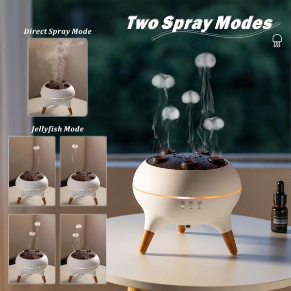 Jellyfish Diffuser, 0.66gal(250ml) Remote Control 7 Colors LED Lights, Easy Clean & Top Fill, Quiet with Ultrasonic, Cool Mist Humidifier for Travel Office Bedroom Baby Nursery - Image 3
